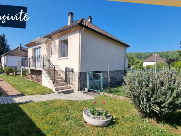 Maison semi plain-pied avec 4 chambres à Aubevoye - Centre ville