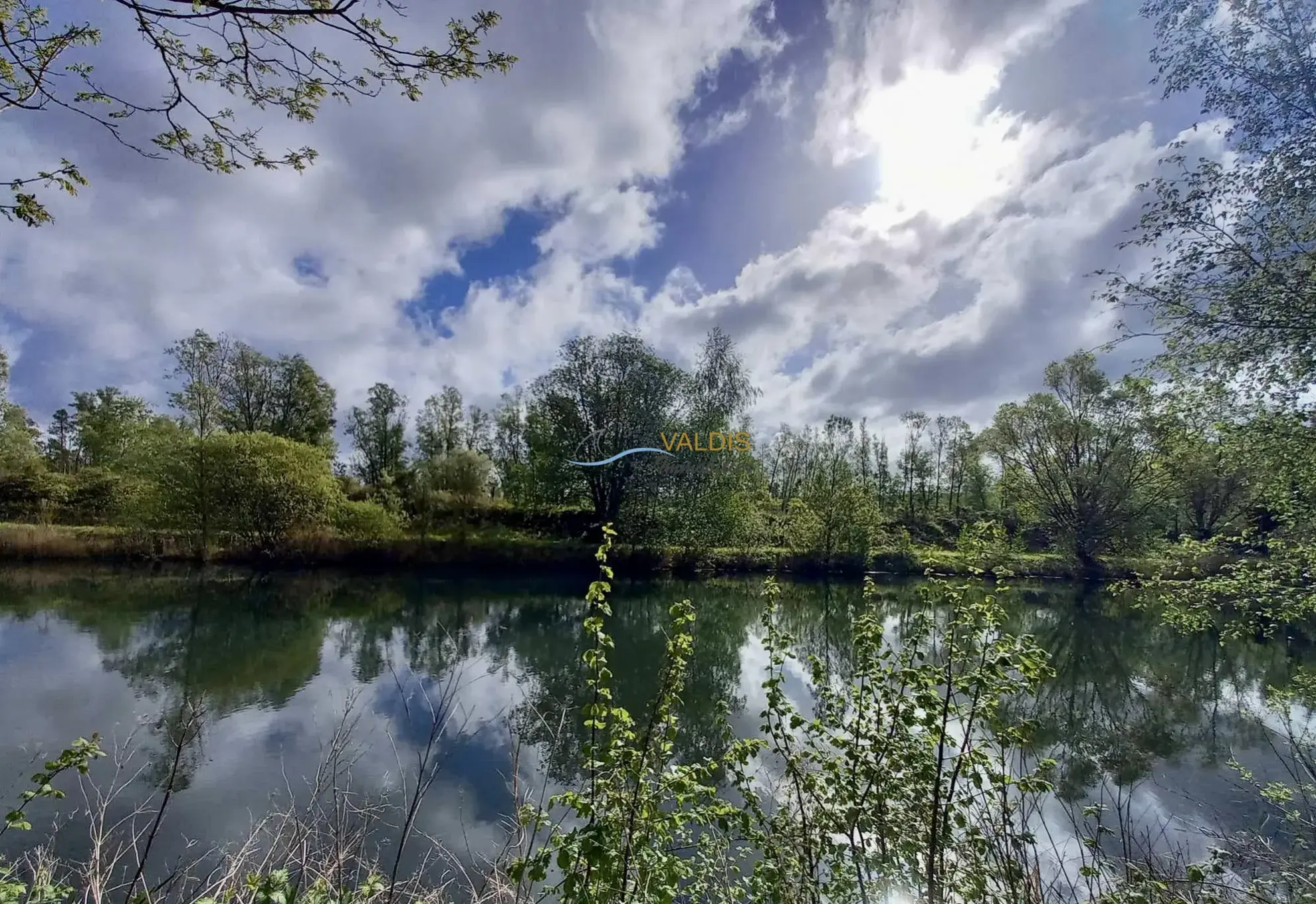 Terrain de 2,2 hectares avec étangs à Bucy-le-Long, idéal pour la détente et la pêche 
