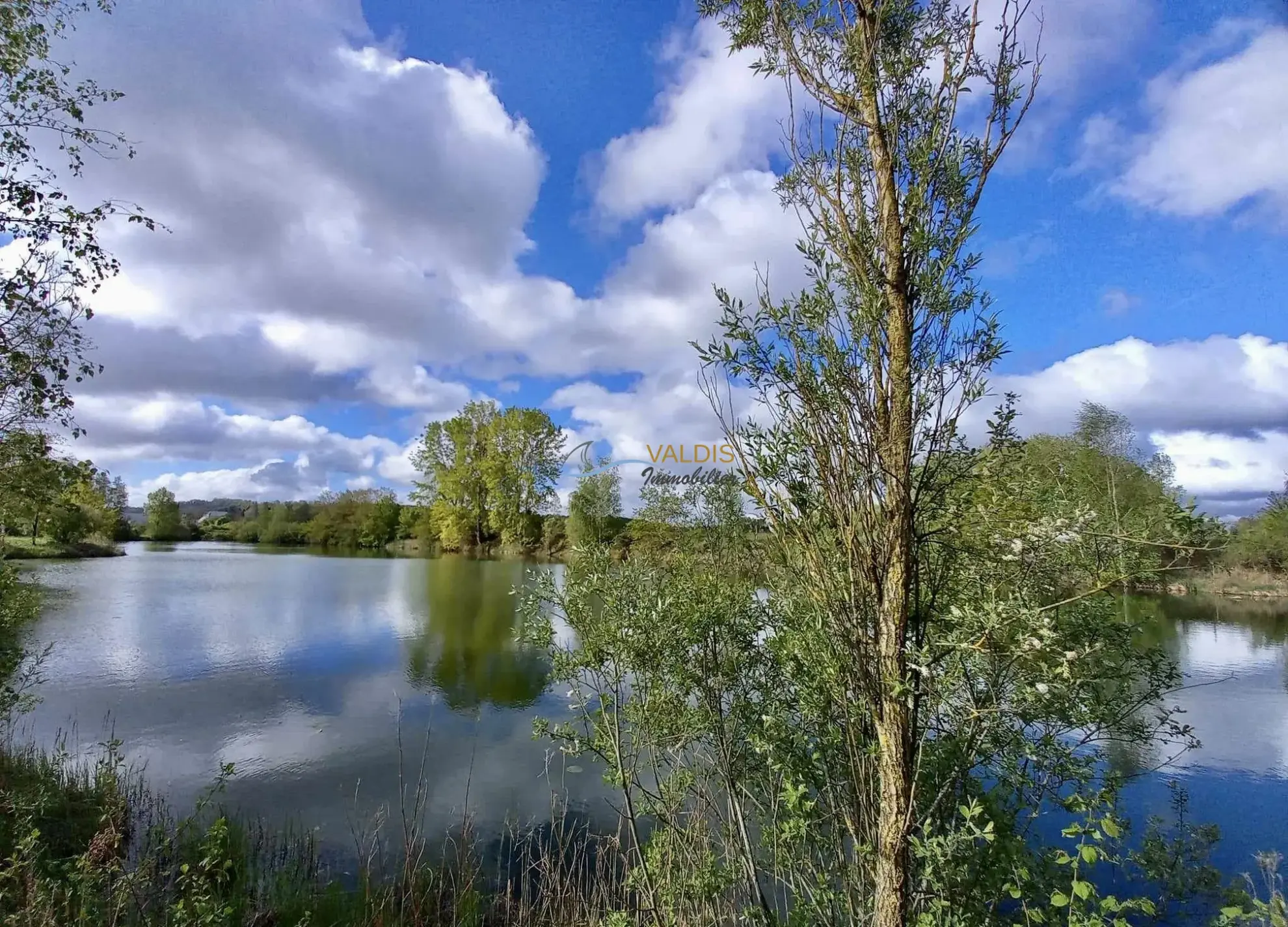 Terrain de 2,2 hectares avec étangs à Bucy-le-Long, idéal pour la détente et la pêche 