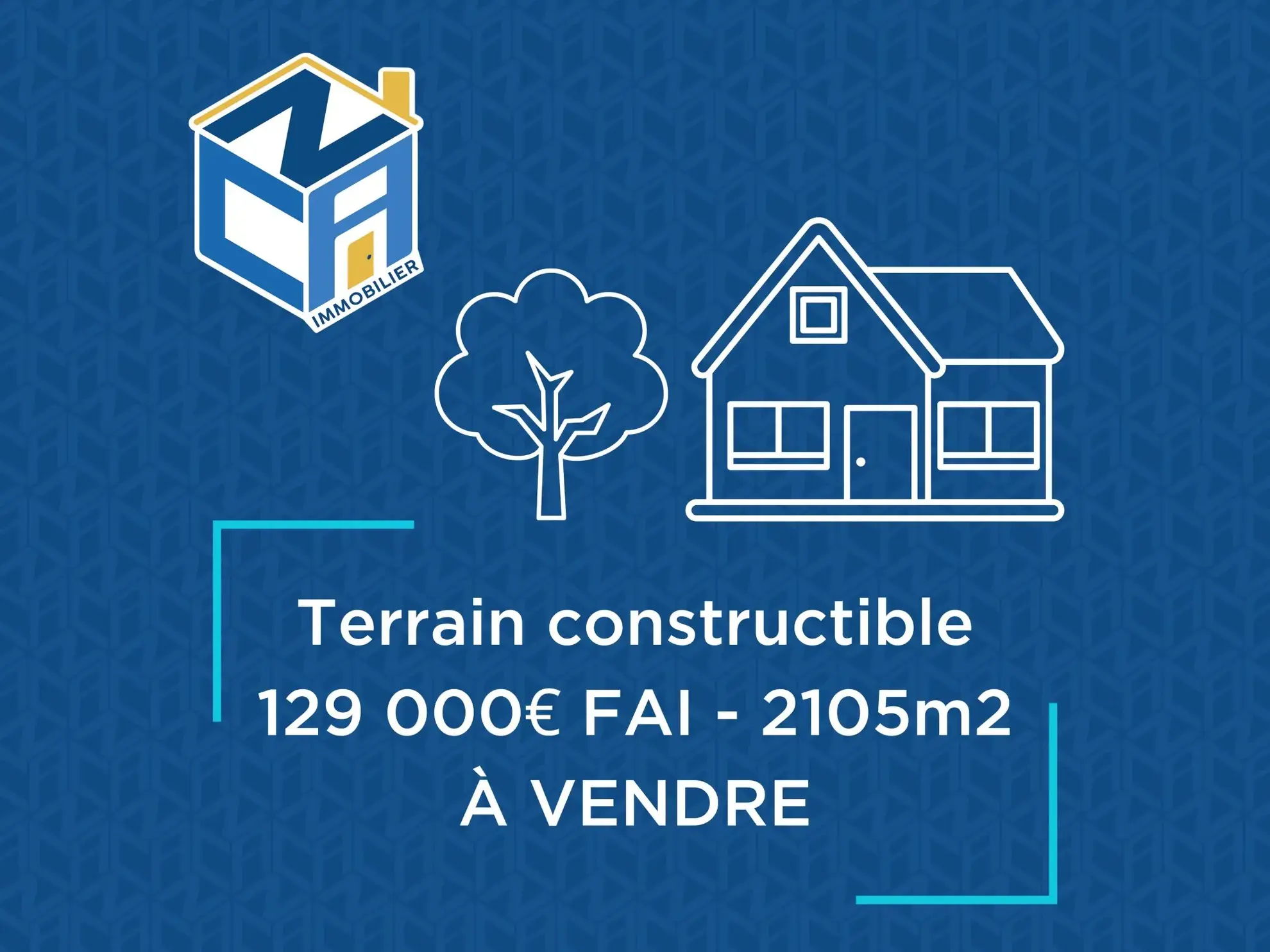 Terrain constructible de 1500 m² à Villeperdue près de Tours 