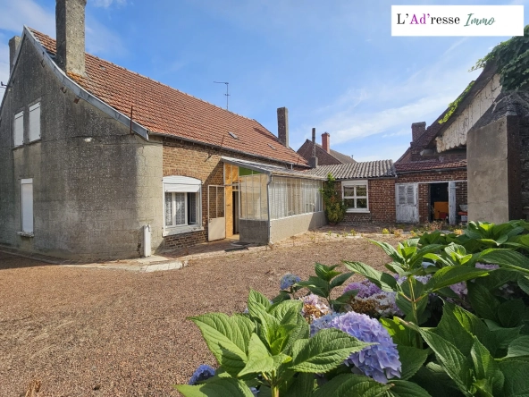 Maison à vendre à Boursies avec grand terrain et potentiel de rénovation