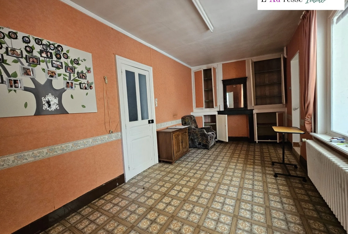 Maison à vendre à Boursies avec grand terrain et potentiel de rénovation 