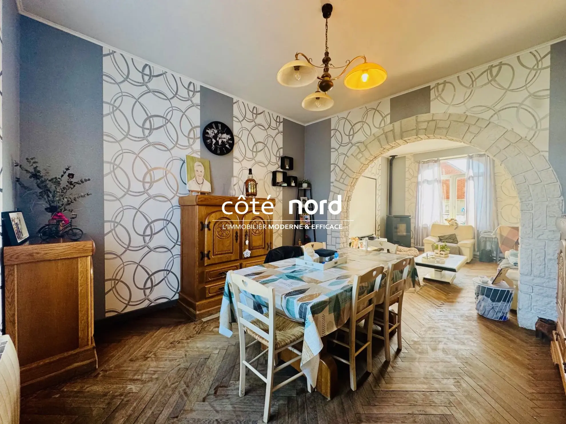 Maison de ville semi-individuelle à Caudry avec jardin et garage - 3 chambres 