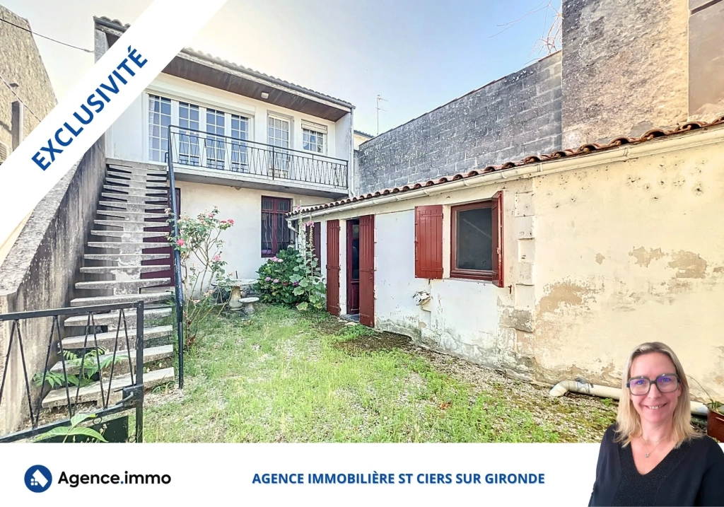 Immeuble de rapport à Saint-Ciers-sur-Gironde avec locaux loués et garages, excellente opportunité d’investissement