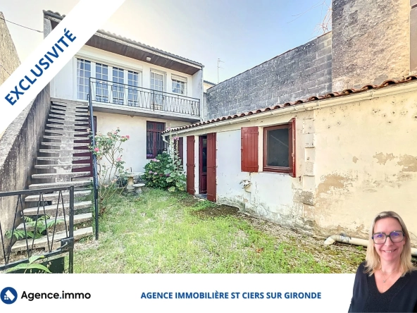 Immeuble de rapport à Saint-Ciers-sur-Gironde avec locaux loués et garages, excellente opportunité d’investissement