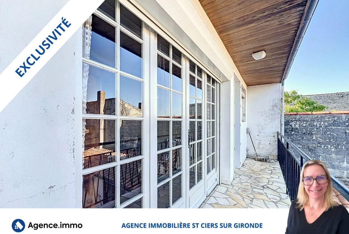 Immeuble de rapport à Saint-Ciers-sur-Gironde avec locaux loués et garages, excellente opportunité d’investissement 