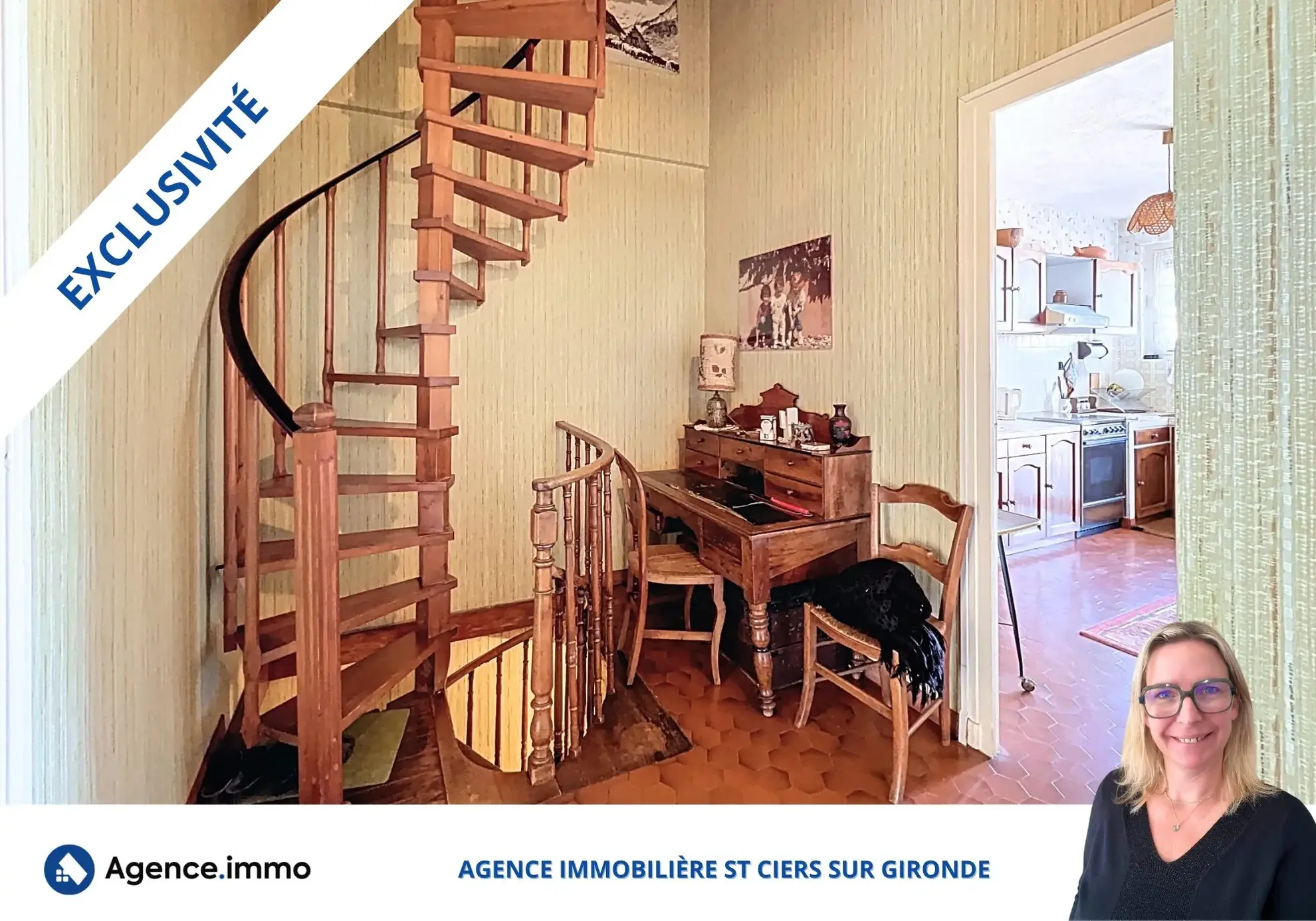 Immeuble de rapport à Saint-Ciers-sur-Gironde avec locaux loués et garages, excellente opportunité d’investissement 