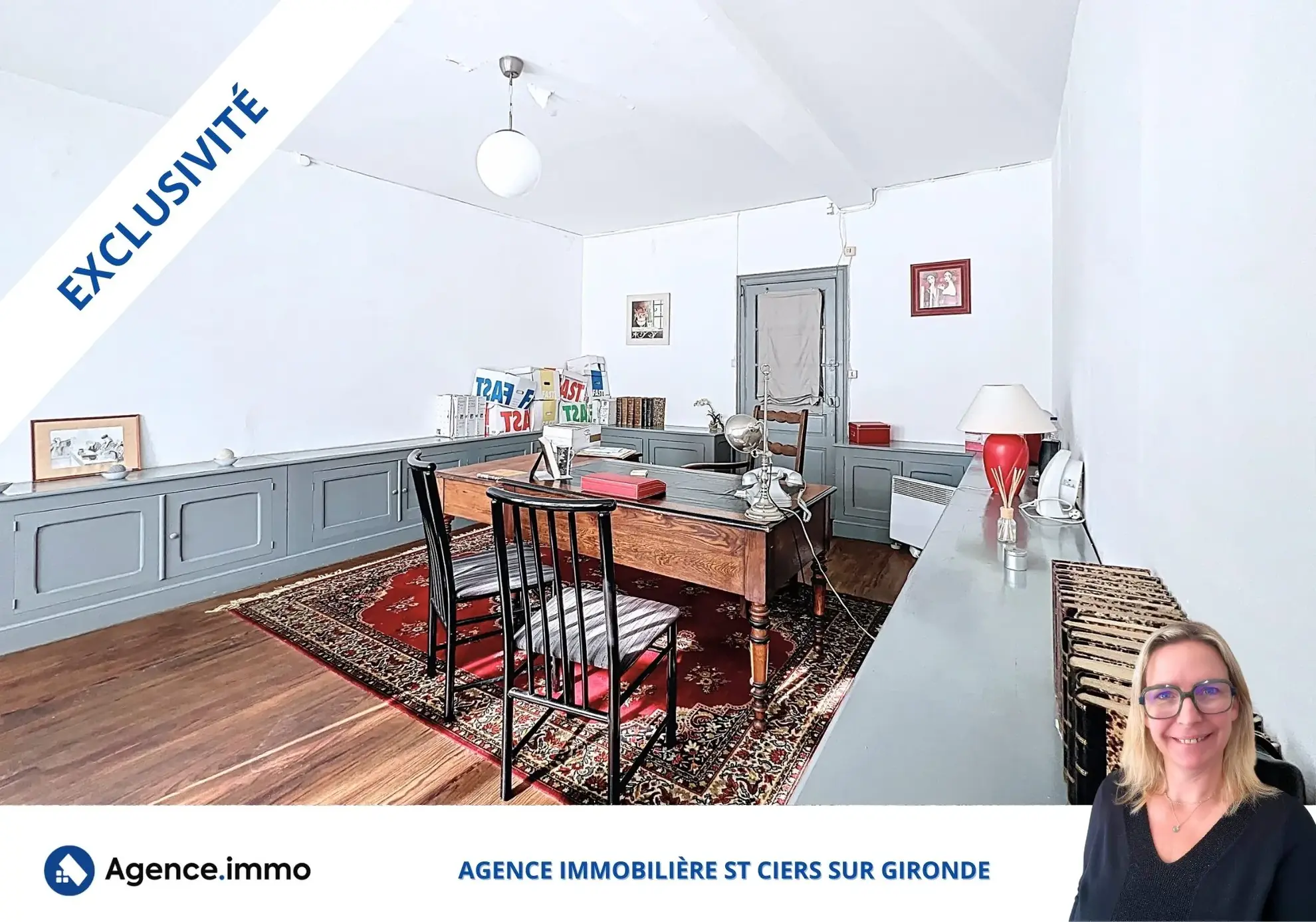 Immeuble de rapport à Saint-Ciers-sur-Gironde avec locaux loués et garages, excellente opportunité d’investissement 