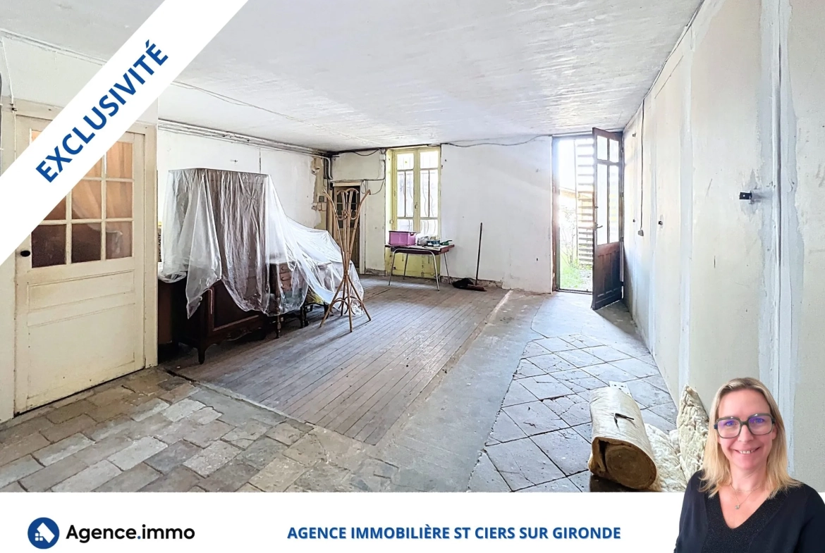 Immeuble de rapport à Saint-Ciers-sur-Gironde avec locaux loués et garages, excellente opportunité d’investissement 