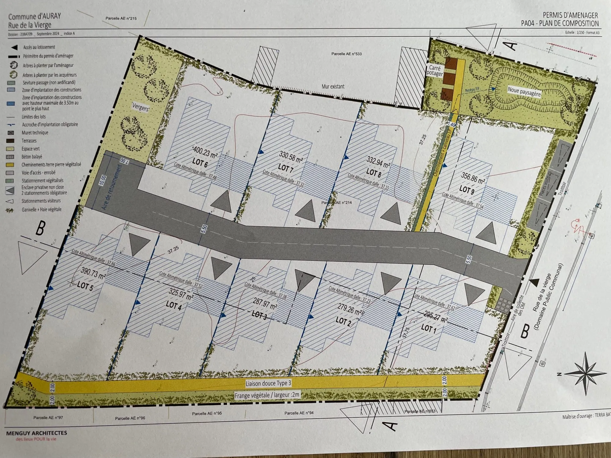 Terrains constructibles à Auray (56) - Lotissements viabilisés à proximité du centre-ville 