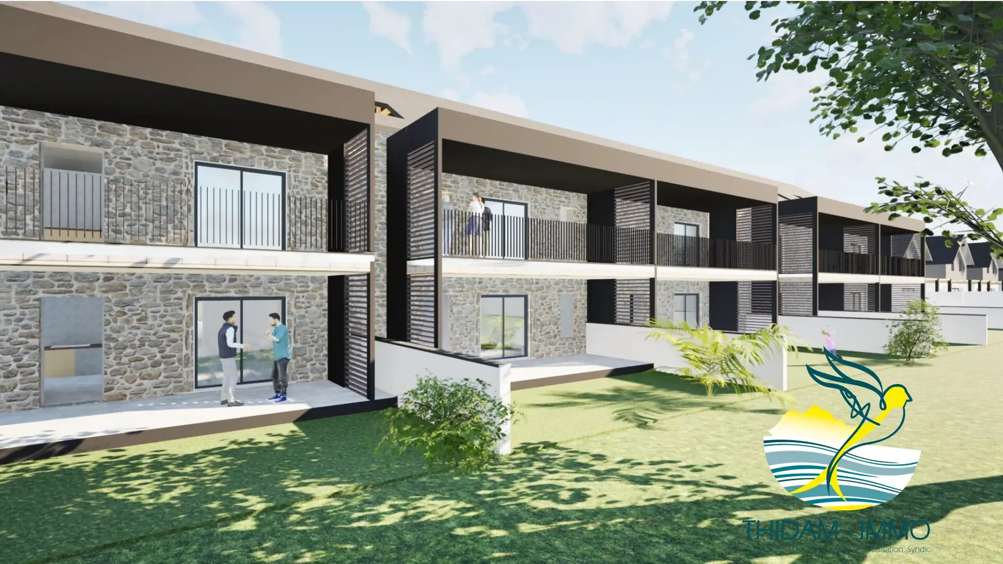 Non contractuelle Appartement T2 récent avec terrasse à Coarraze - Livraison 2025 