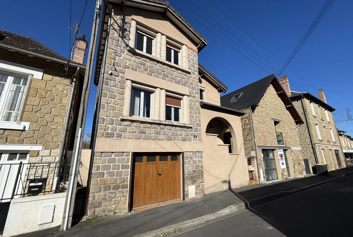 Maison en pierre à vendre à Brive-la-Gaillarde – 80 m², jardin, garage 