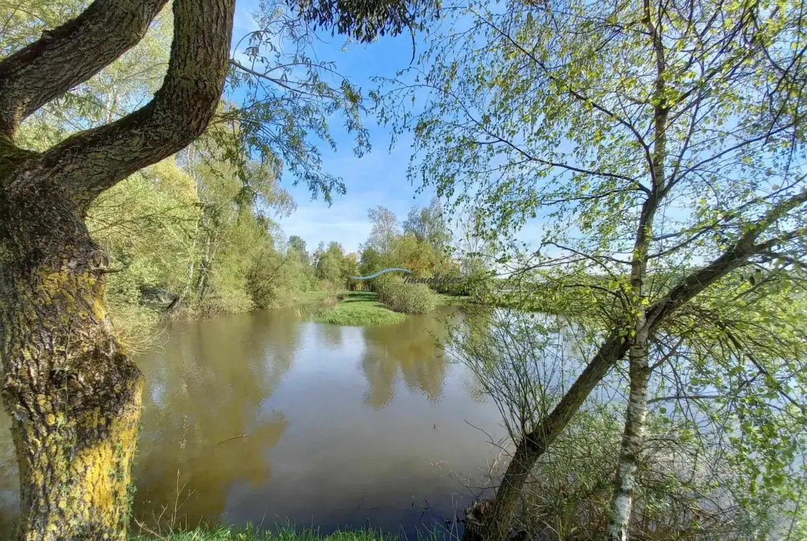 Terrain de 1,38 hectare avec deux étangs en Sissonne (02) 