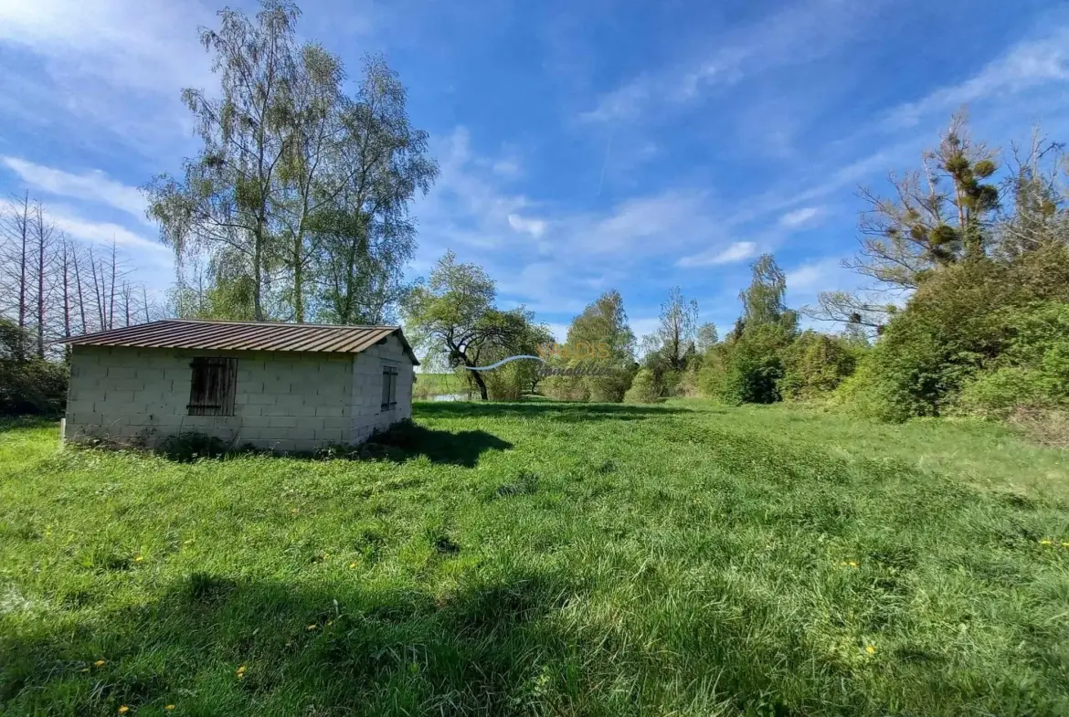Terrain de 1,38 hectare avec deux étangs en Sissonne (02) 