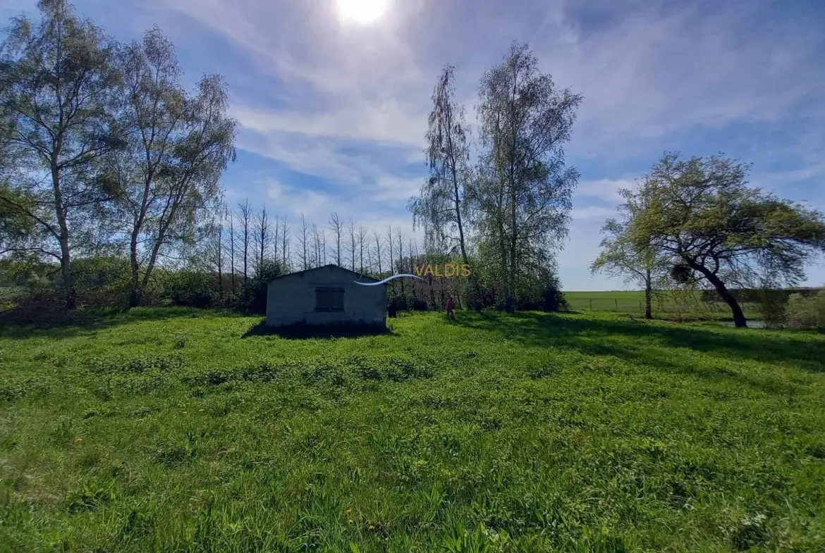 Terrain de 1,38 hectare avec deux étangs en Sissonne (02) 