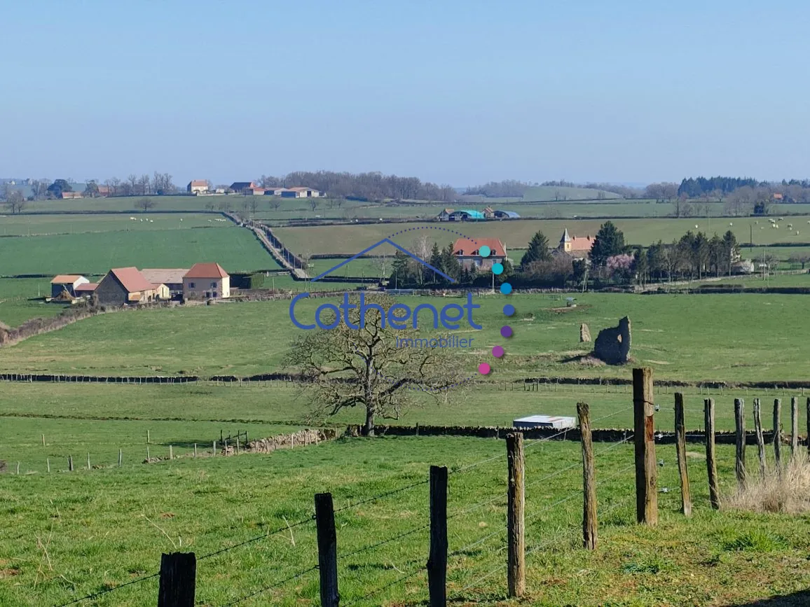 Charmante fermette en pierres à Oyé au cœur du Brionnais avec dépendance et terrain clos 
