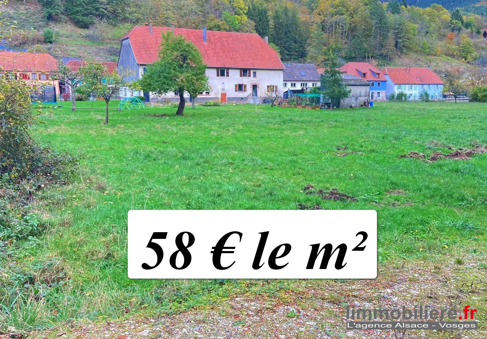 Terrain constructible plat à Rombach-le-Franc proche du village 