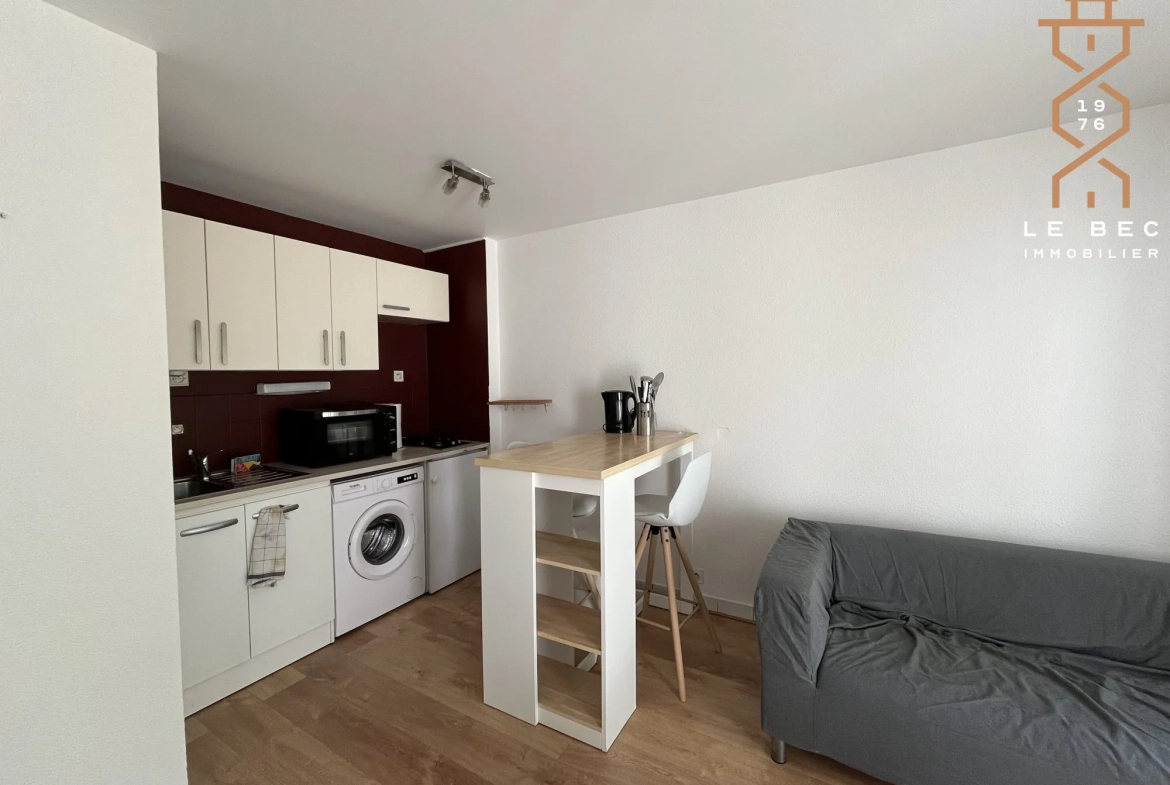 Vannes Ouest T2 avec jardin et terrasse – Petite copropriété 