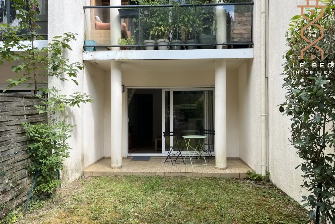 Vannes Ouest T2 avec jardin et terrasse – Petite copropriété 