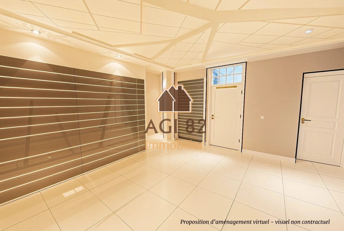 Local commercial en centre-ville de Montauban - 40 m² avec cave et cour privée 
