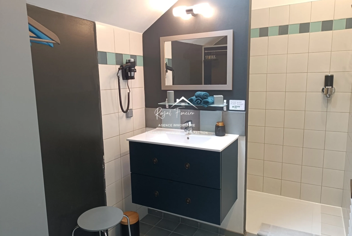 N°75 Salle d'eau récente  Maison ancienne rénovée à Châtellerault avec 160 m², 2 chambres, proche commodités 