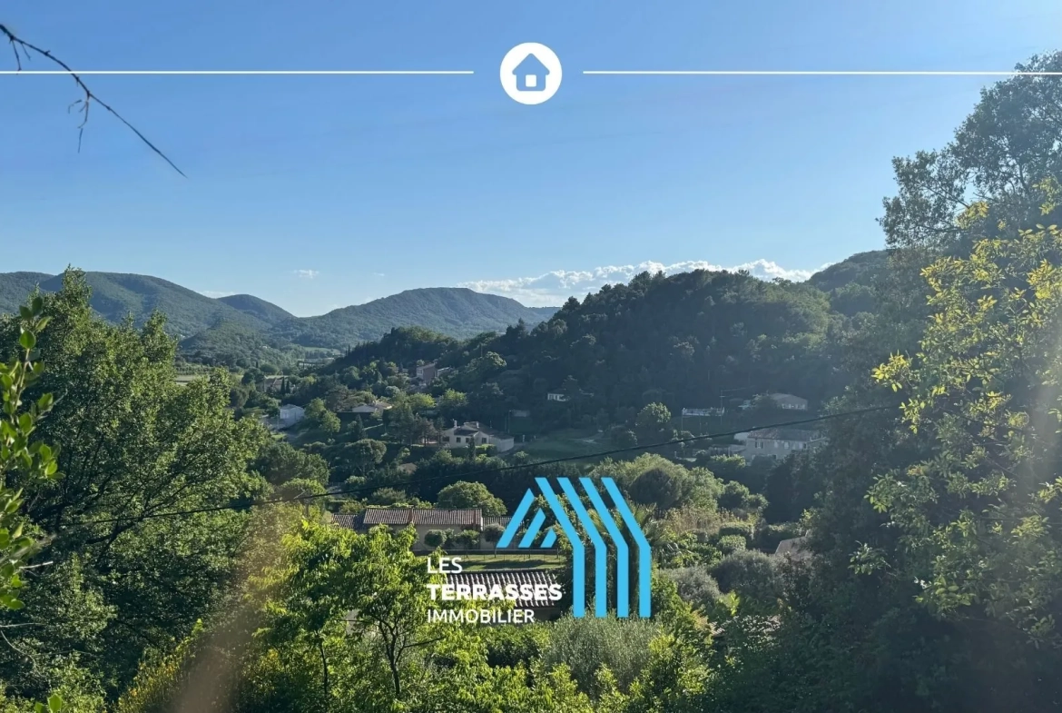Terrain à bâtir de 500 m² avec vue sur la colline à Viviers 