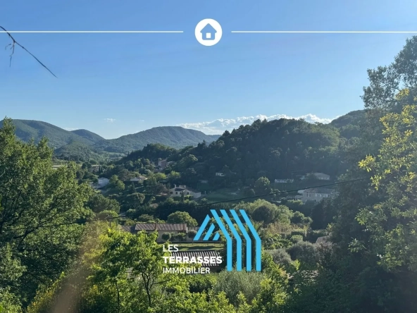 Terrain à bâtir de 500 m² avec vue sur la colline à Viviers