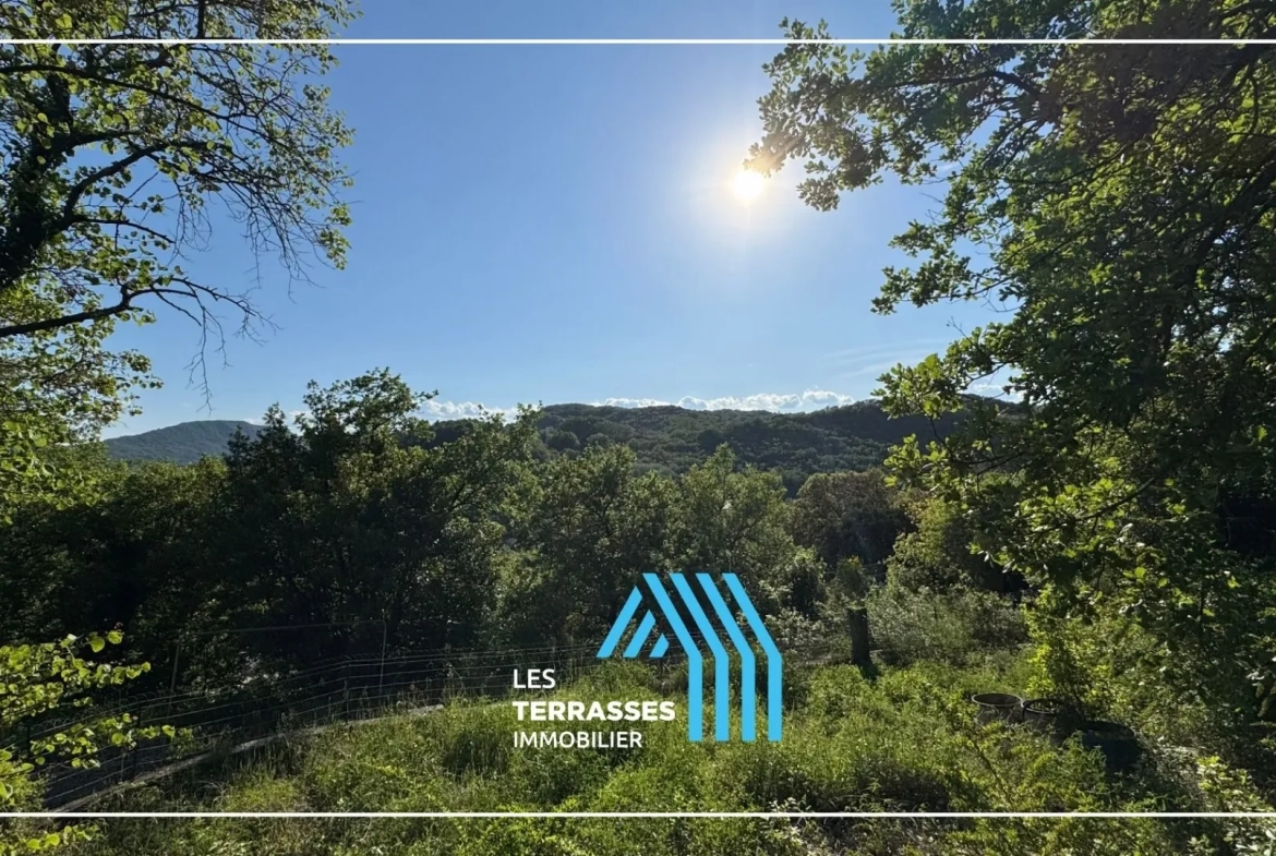 Terrain à bâtir de 500 m² avec vue sur la colline à Viviers 