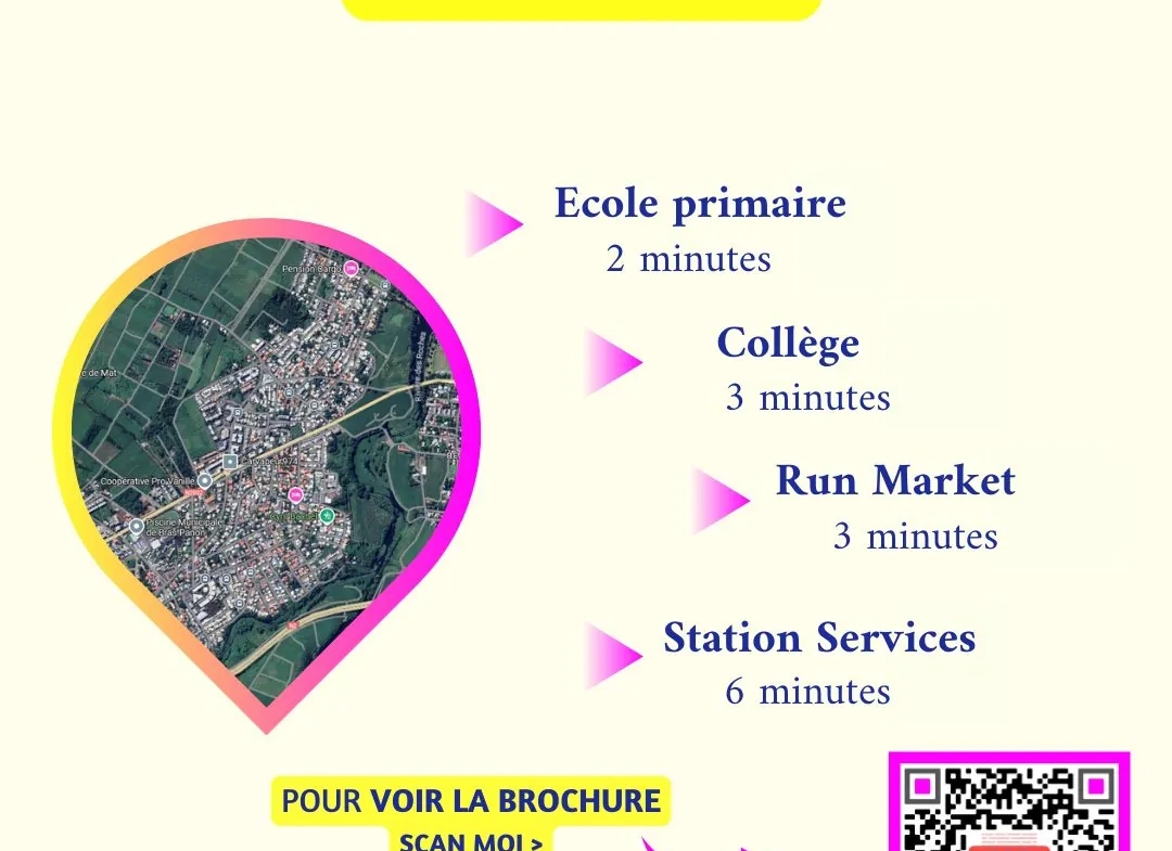 Terrain constructible de 435 m² à Bras-Panon, emplacement idéal et résidentiel 