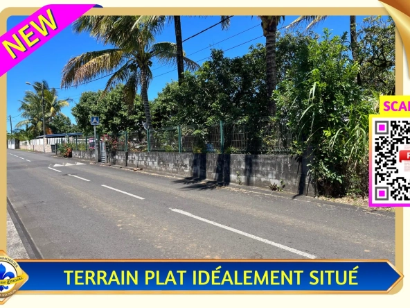 Terrain constructible de 435 m² à Bras-Panon, emplacement idéal et résidentiel