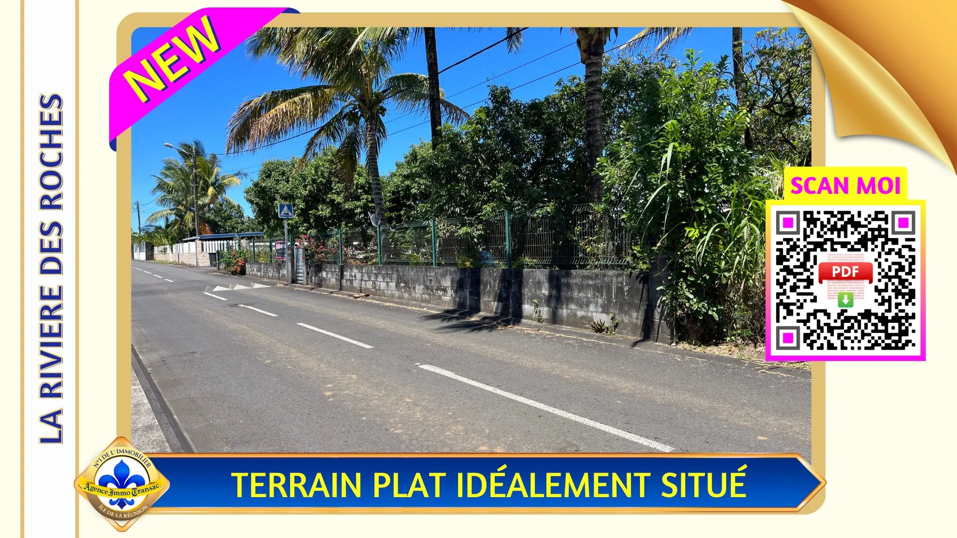 Terrain constructible de 435 m² à Bras-Panon, emplacement idéal et résidentiel 