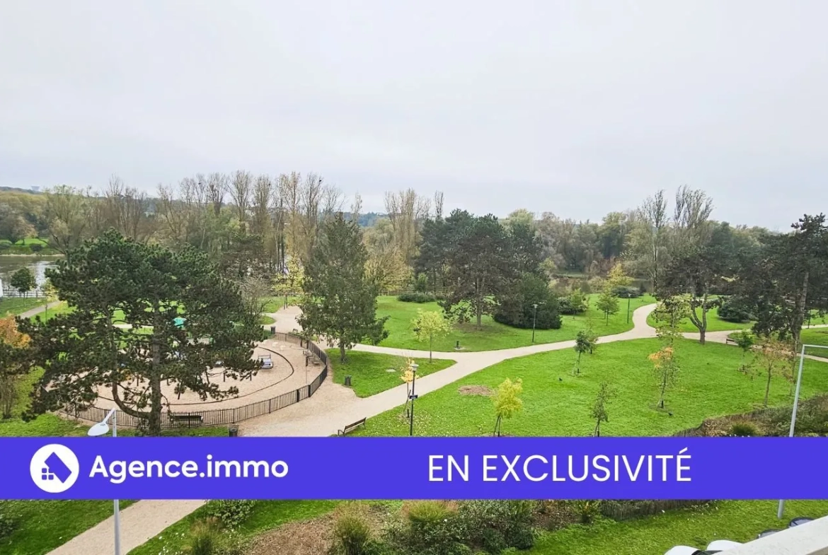 Appartement T3 à vendre à Tours, vue sur le Cher, balcon sud, proche transports et commodités 