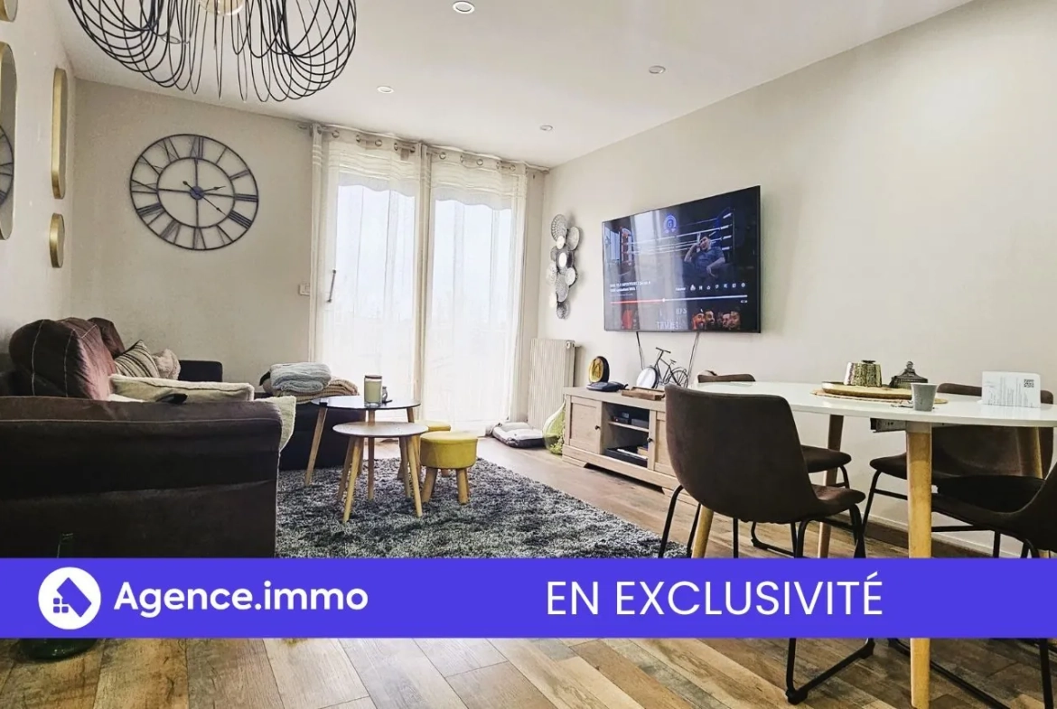 Appartement T3 à vendre à Tours, vue sur le Cher, balcon sud, proche transports et commodités 