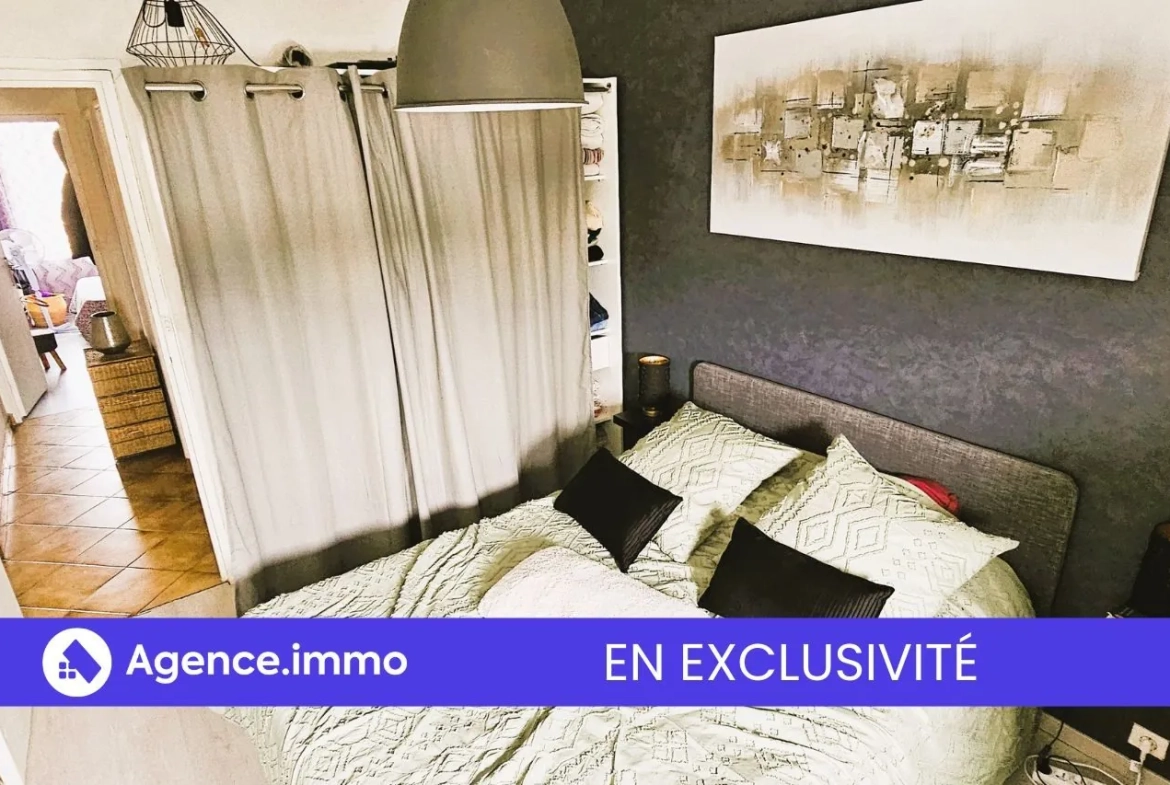 Appartement T3 à vendre à Tours, vue sur le Cher, balcon sud, proche transports et commodités 