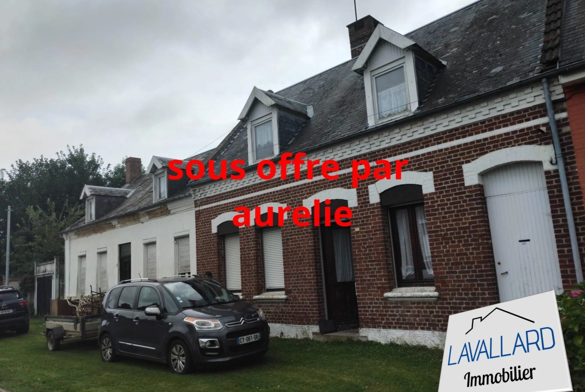 Maison ancienne à rénover avec jardin à Mailly-Maillet, secteur d'Albert 