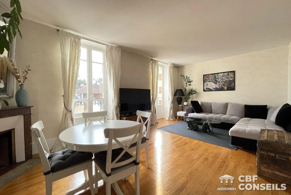 Magnifique duplex T4 à Chamalières avec balcon, cave et faible charges 