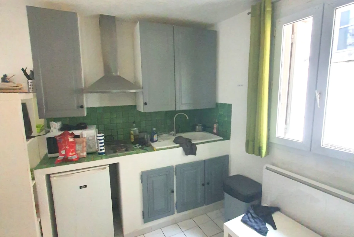 Appartement T1 à vendre à Montpellier Comédie / Ecusson – 19m² lumineux et calme 