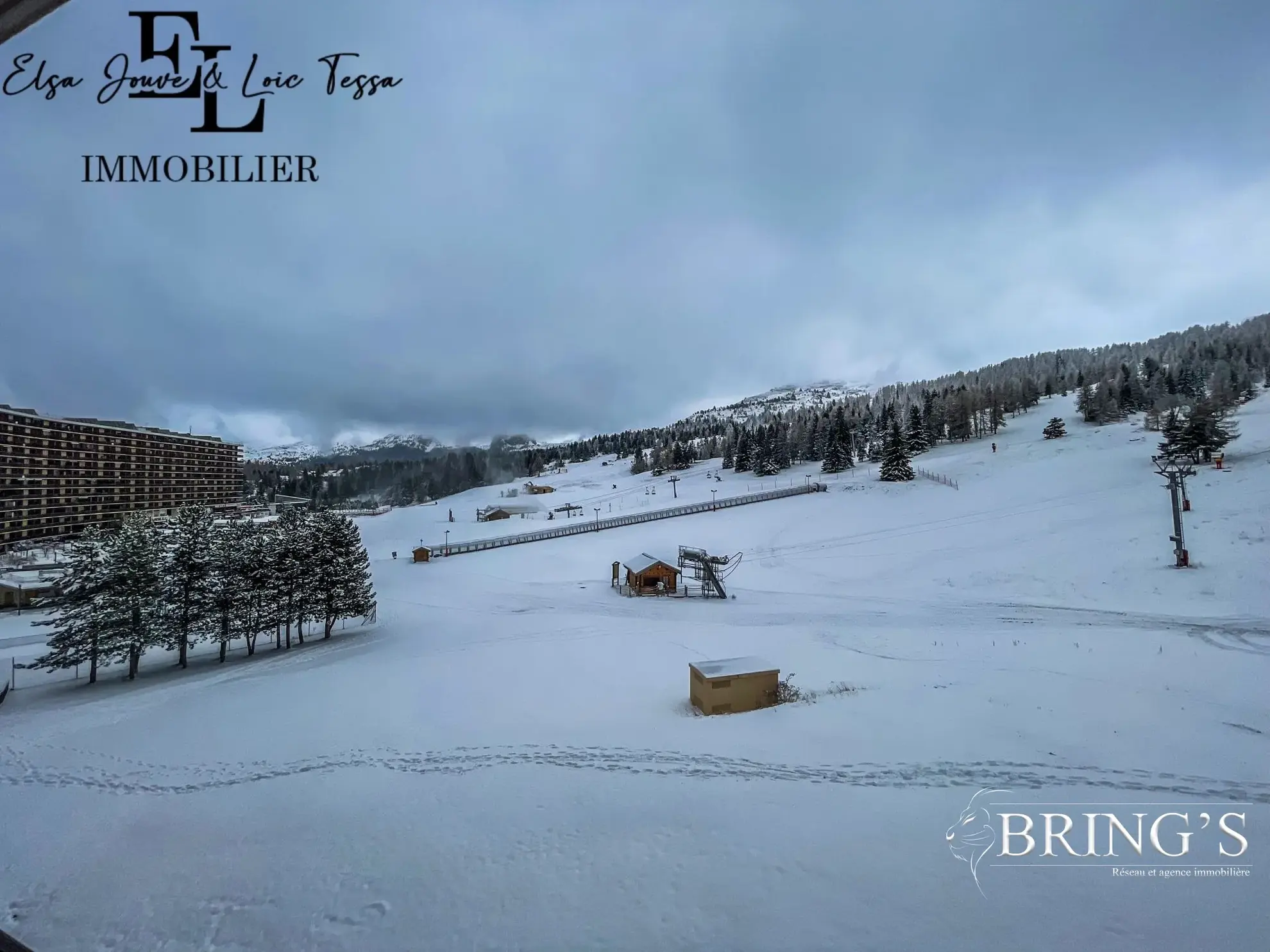 SuperDévoluy - Charmant T2 face aux pistes, 28 m² rénové avec balcon 