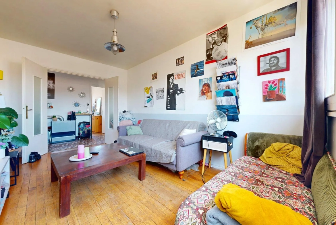 Appartement T3 de 55 m² avec potentiel de rentabilité à Lyon 