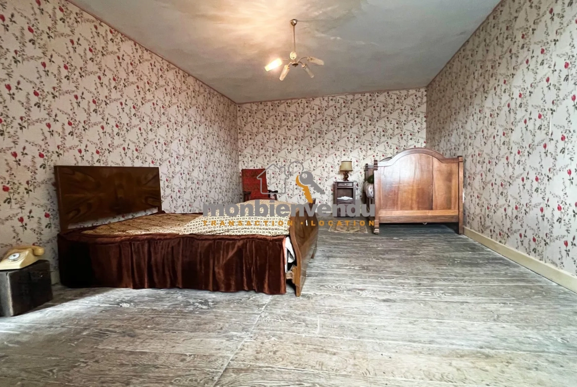 Maison ancienne de caractère à Roannes-Saint-Mary, 186 m² avec cave et potentiel d'aménagement 
