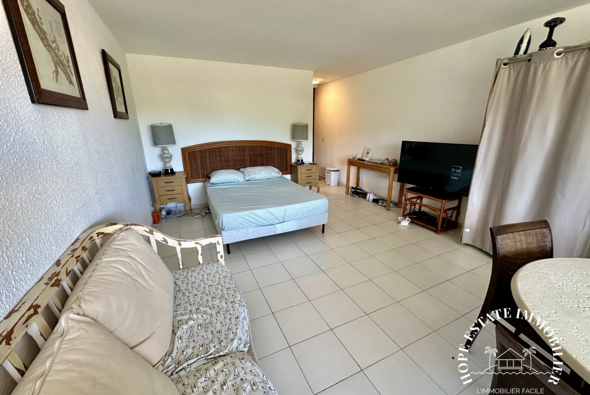 Studio à vendre avec balcon à Marigot - Résidence calme et vue dégagée 