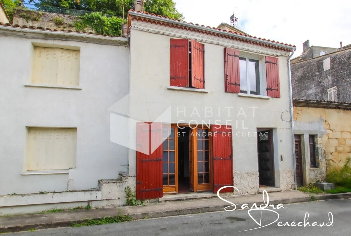 Maison en pierres de 104 m2 avec jardin à Bourg-sur-Gironde 