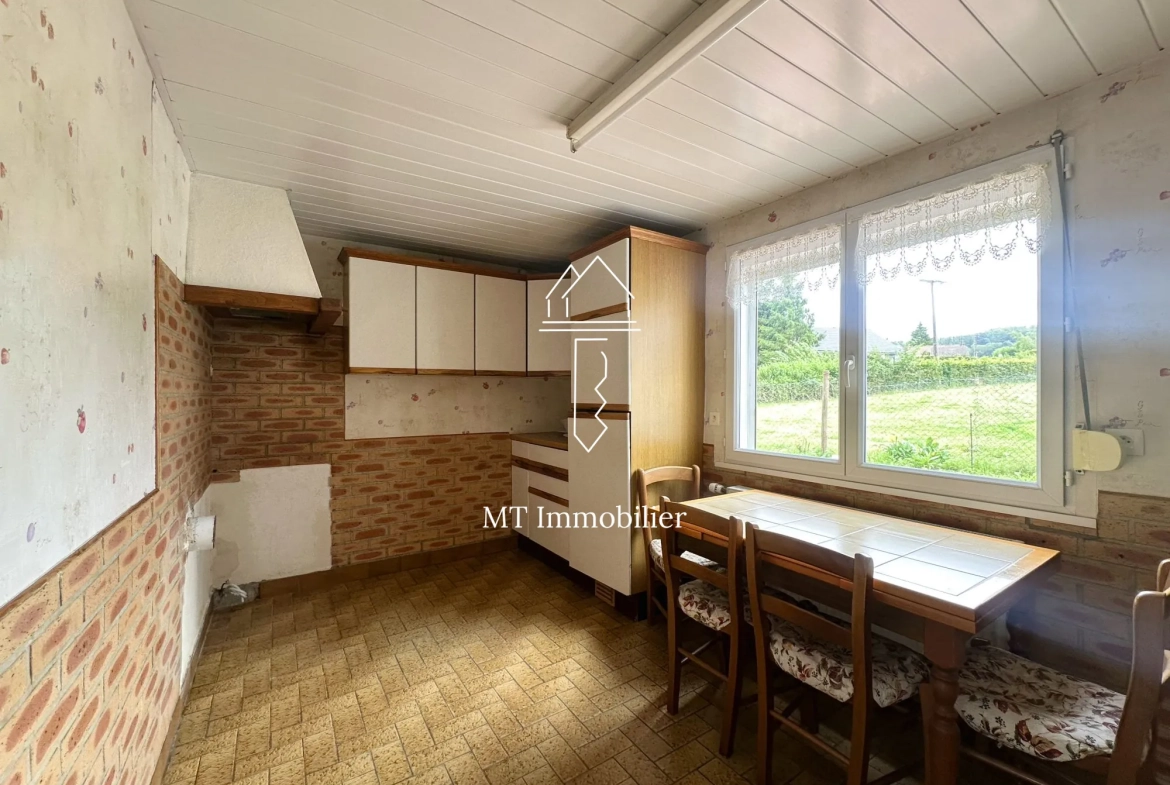 Maison à rénover de 110 m² avec grand terrain à Radinghem, secteur calme 