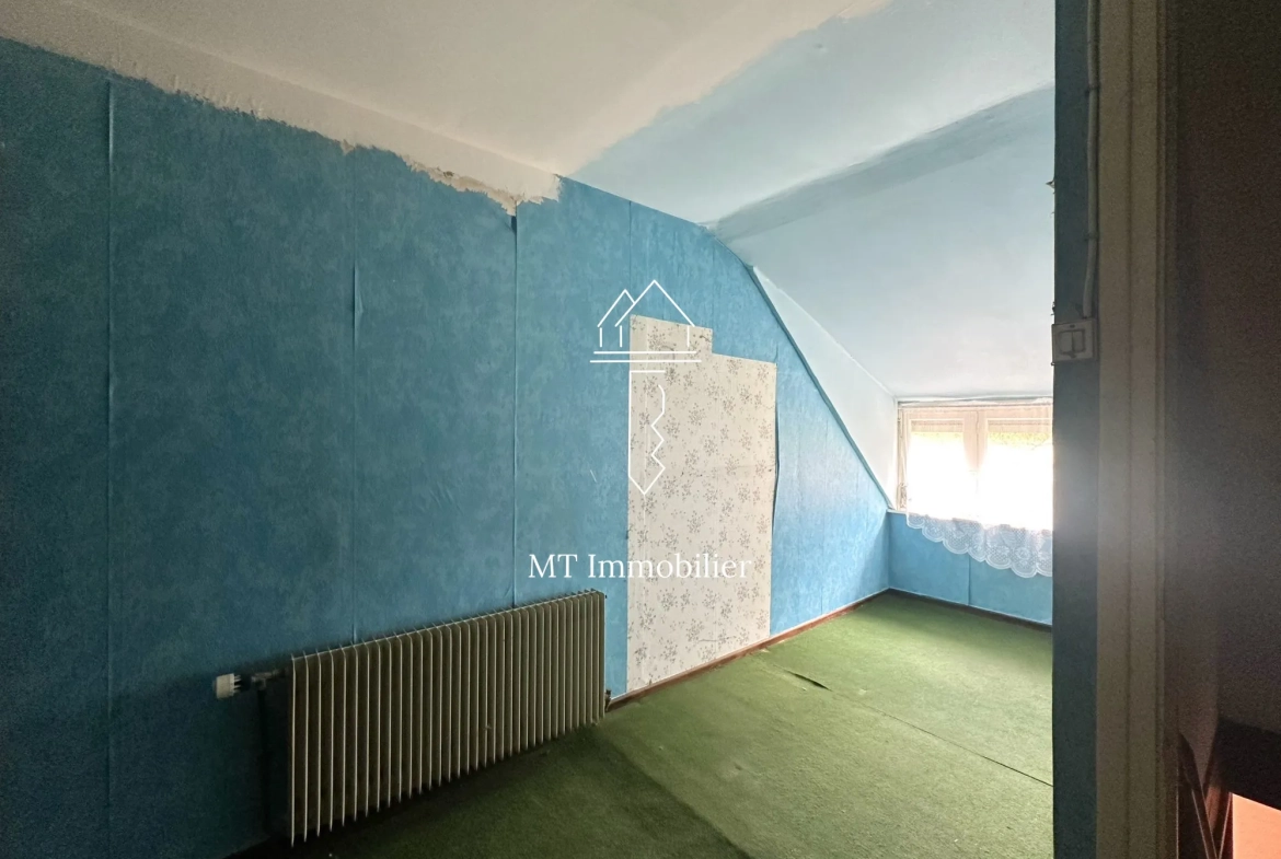 Maison à rénover de 110 m² avec grand terrain à Radinghem, secteur calme 