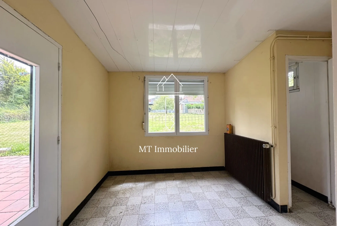 Maison à rénover de 110 m² avec grand terrain à Radinghem, secteur calme 