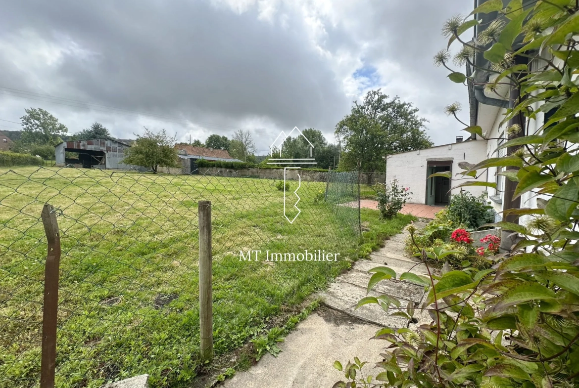 Maison à rénover de 110 m² avec grand terrain à Radinghem, secteur calme 