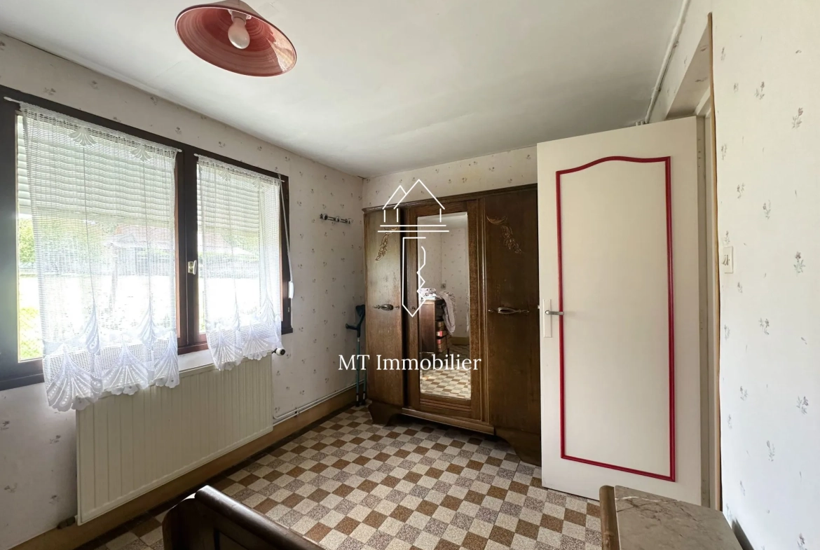 Maison à rénover de 110 m² avec grand terrain à Radinghem, secteur calme 