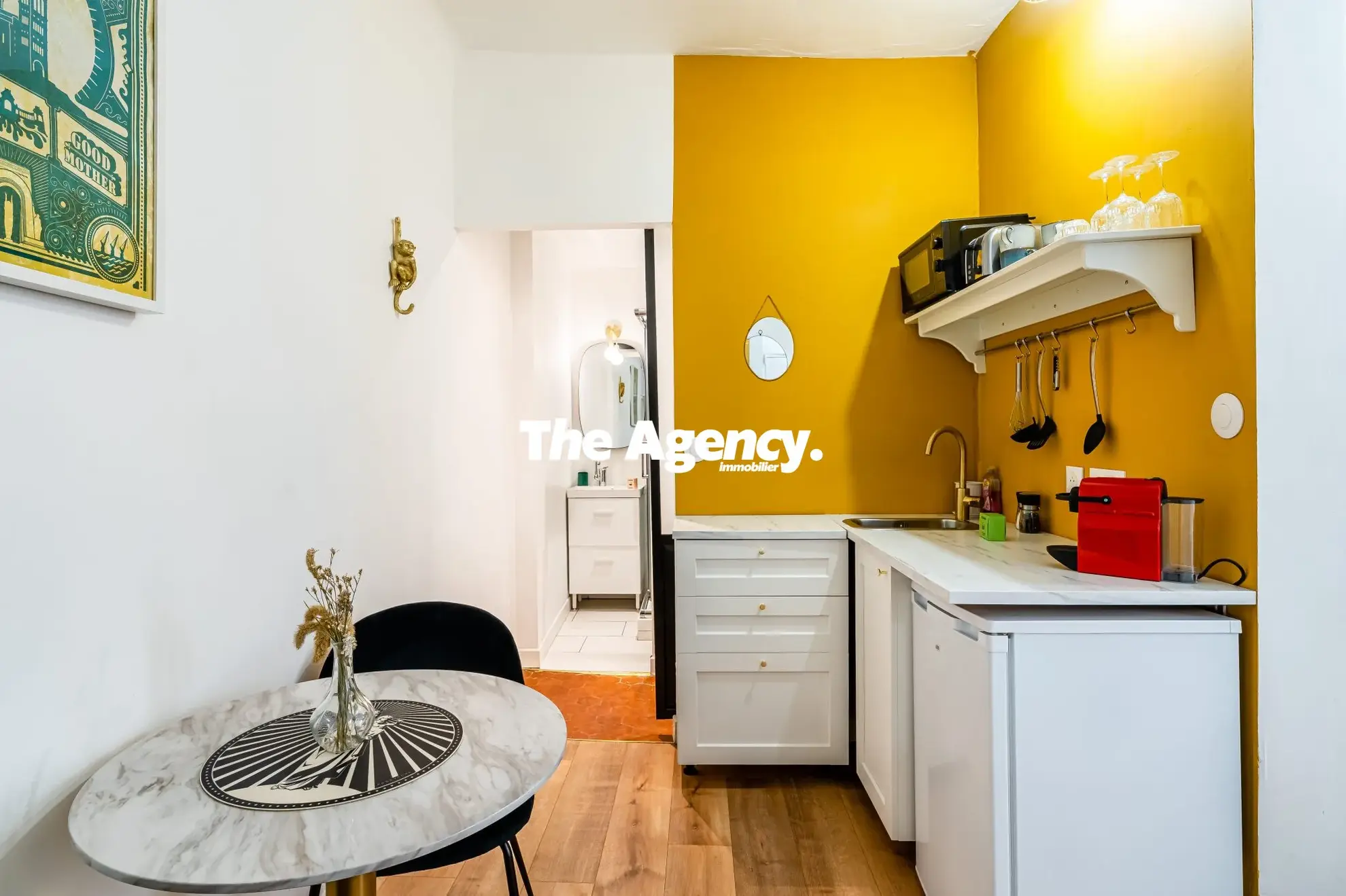 Studio rénové de 16m² au Panier, Marseille - Vente meublée 