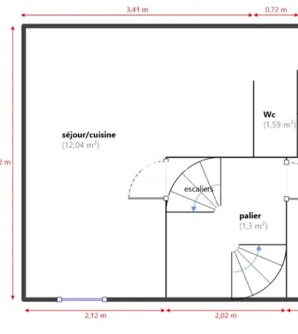 Studio rénové de 16m² au Panier, Marseille - Vente meublée 