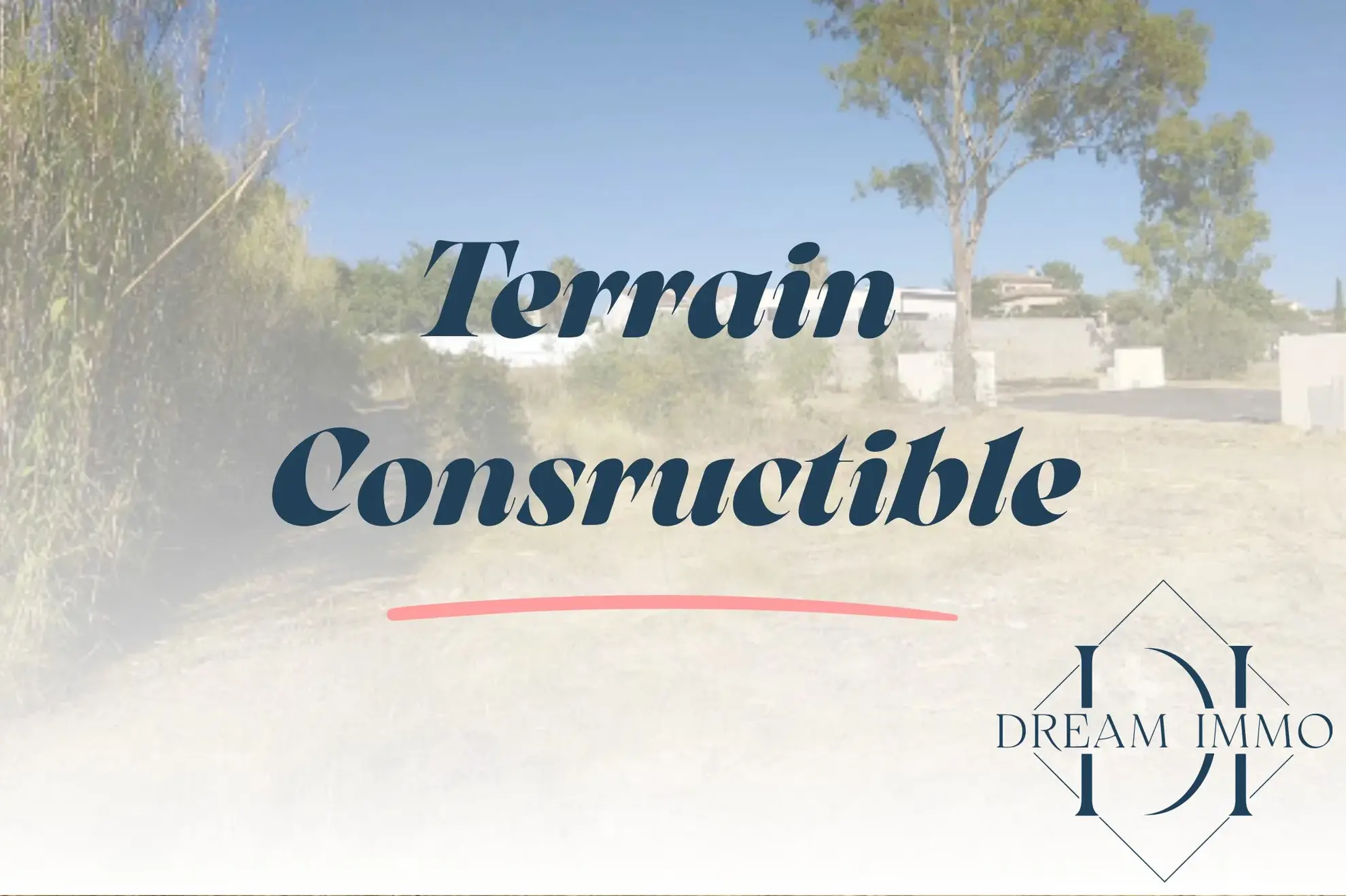 À vendre terrain constructible de 323 m² à Meze, proche écoles et commerces 